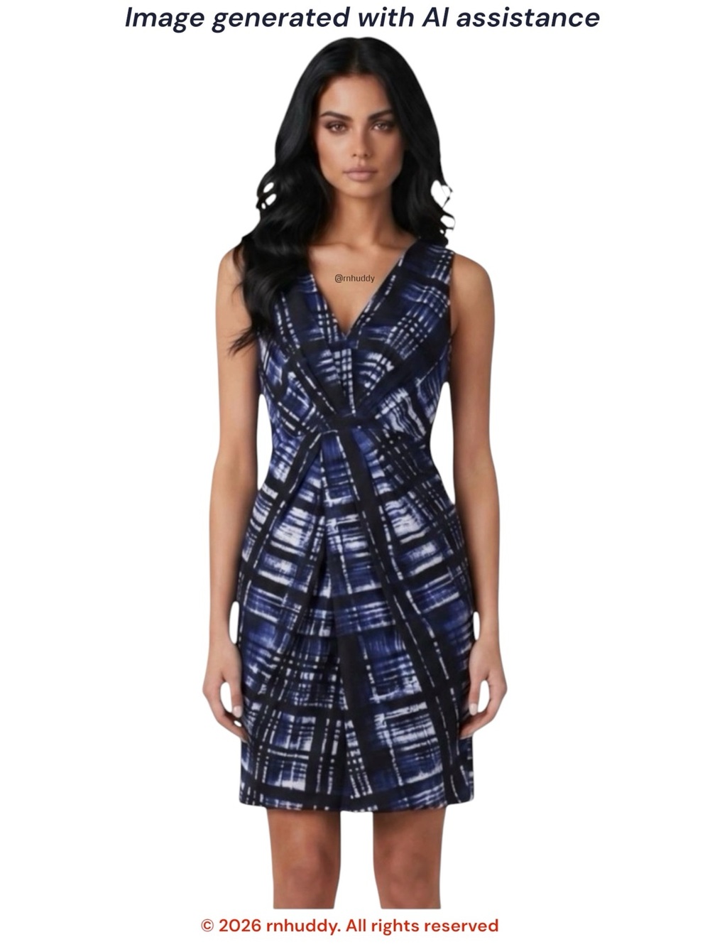 Banana Republic size 12 petite blue/black/white printed 31% silk dress